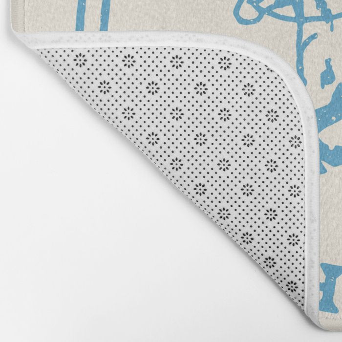 Yee Haw in Blue Bath Mat Gallery Image 2
