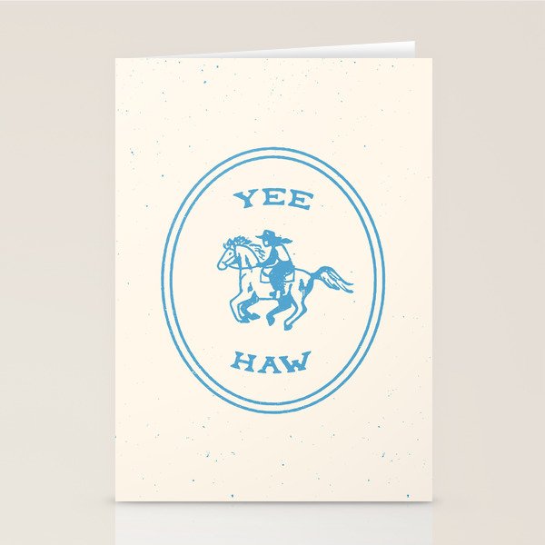 Yee Haw in Blue Stationery Card Gallery Image 2