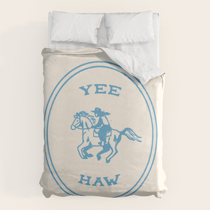 Yee Haw in Blue Duvet Cover Gallery Image 6