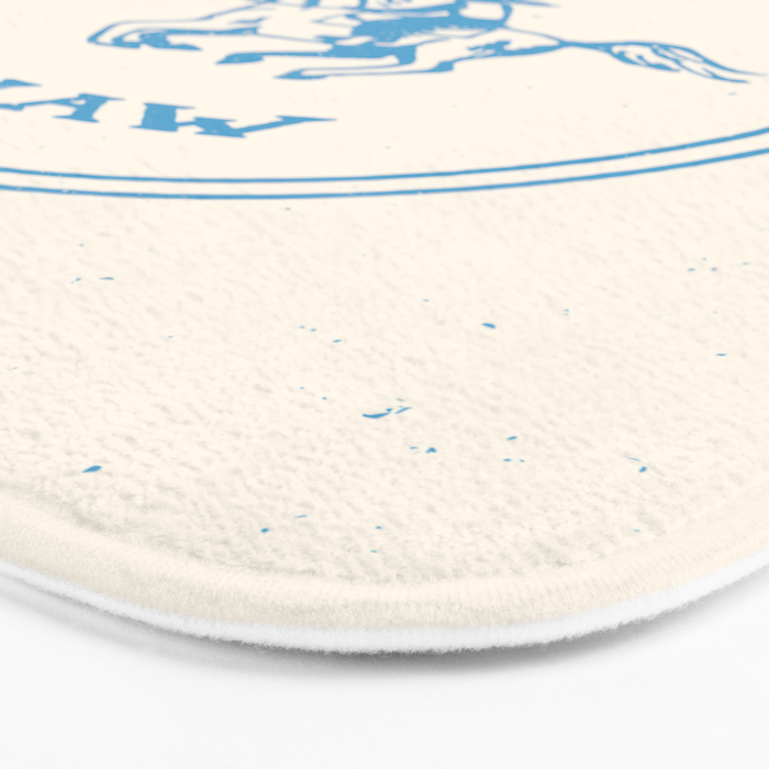 Yee Haw in Blue Bath Mat Gallery Image 3