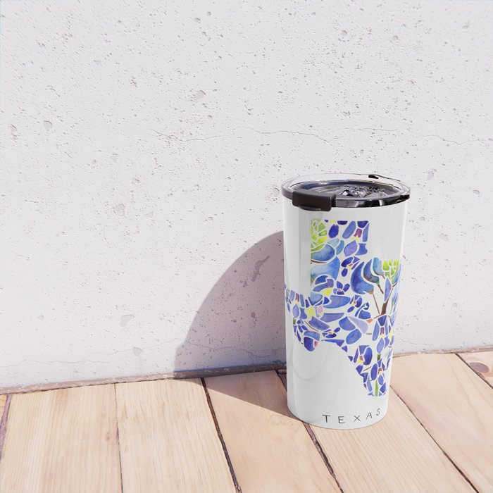 Texas State Bluebonnets Travel Mug Gallery Image 4