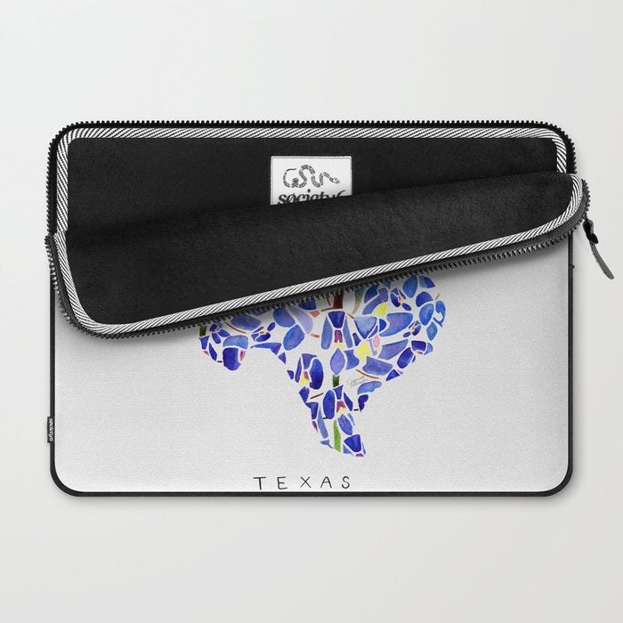 Texas State Bluebonnets Laptop Sleeve Gallery Image 2