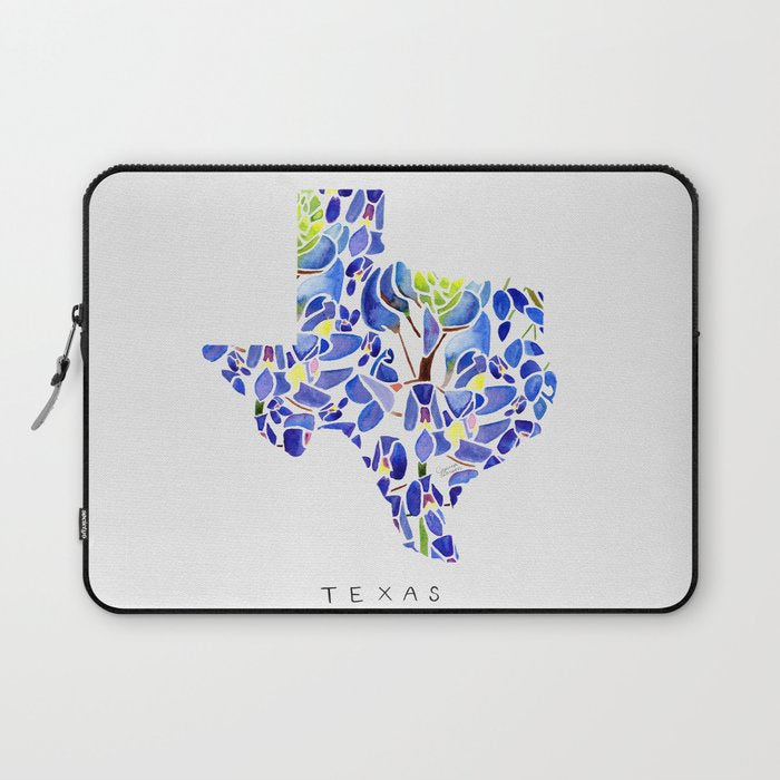 Texas State Bluebonnets Laptop Sleeve Gallery Image 1