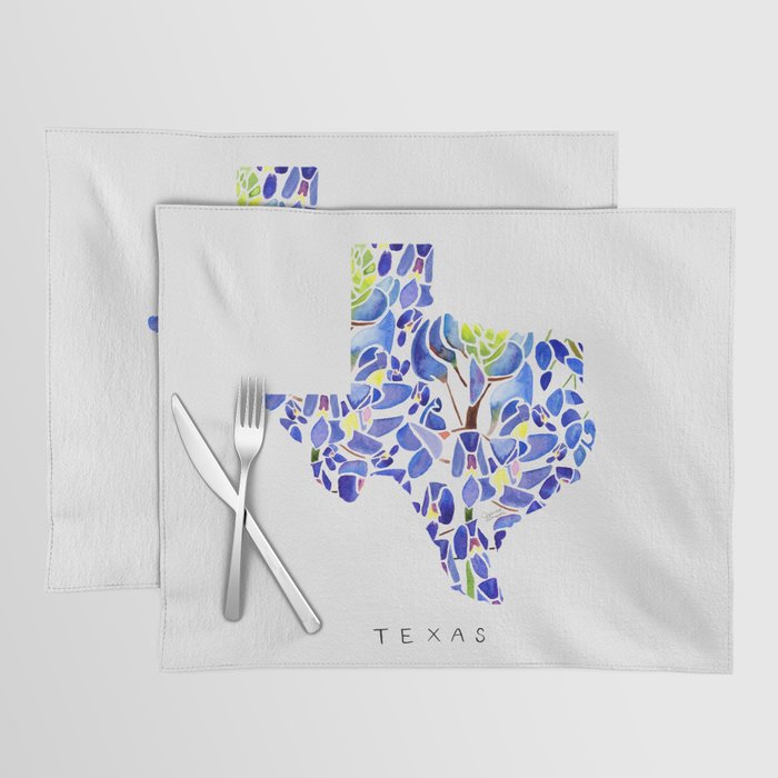 Texas State Bluebonnets Placemat Gallery Image 1