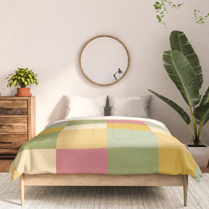 Bold Vintage Checks Pattern - Large XIX Comforter Gallery Image 3