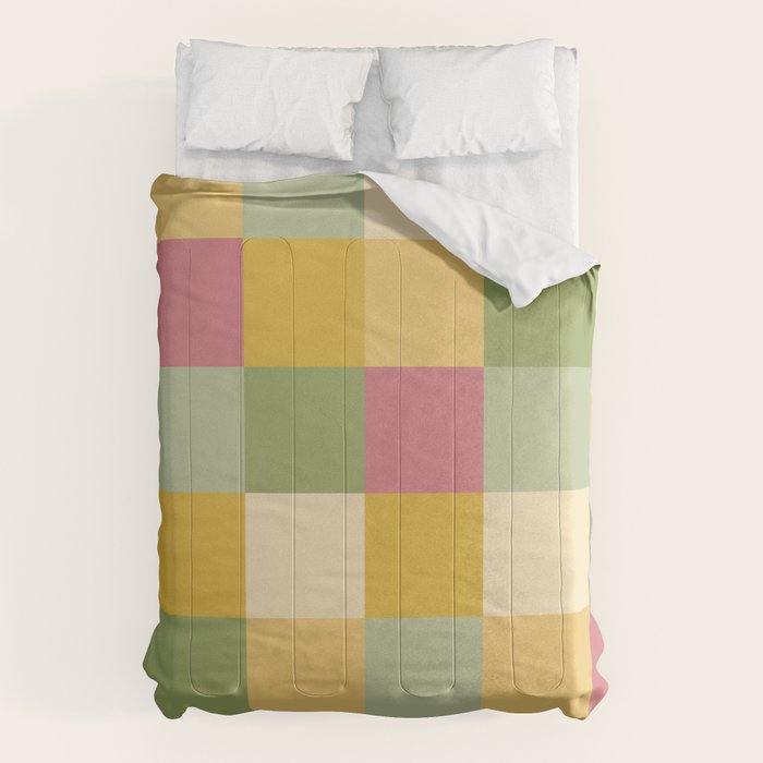 Bold Vintage Checks Pattern - Large XIX Comforter Gallery Image 6