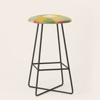 Bold Vintage Checks Pattern - Large XIX Stool Gallery Image 1