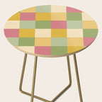 Bold Vintage Checks Pattern - Large XIX Side Table Gallery Image 2