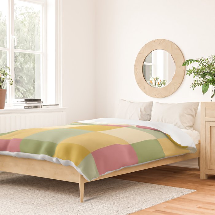 Bold Vintage Checks Pattern - Large XIX Duvet Cover Gallery Image 2
