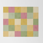 Bold Vintage Checks Pattern - Large XIX Throw Blanket Gallery Image 2