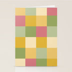 Bold Vintage Checks Pattern - Large XIX Stationery Card Gallery Image 2