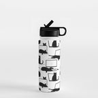 Cats Sitting on Laptops Water Bottle Gallery Image 1