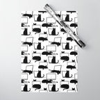 Cats Sitting on Laptops Wrapping Paper Gallery Image 1