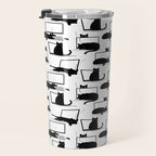 Cats Sitting on Laptops Travel Mug Gallery Image 3