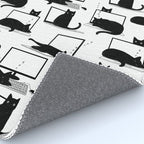Cats Sitting on Laptops Rug Gallery Image 4