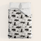 Cats Sitting on Laptops Duvet Cover Gallery Image 6