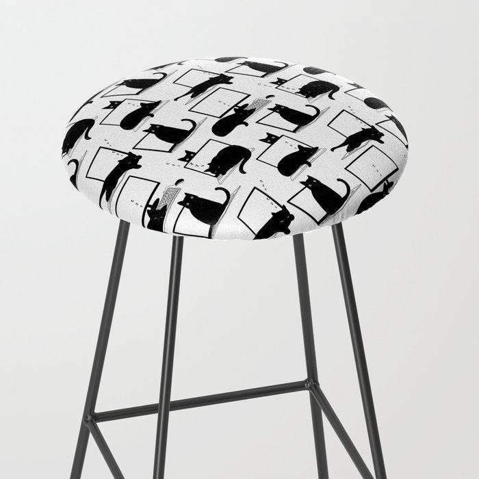 Cats Sitting on Laptops Stool Gallery Image 2