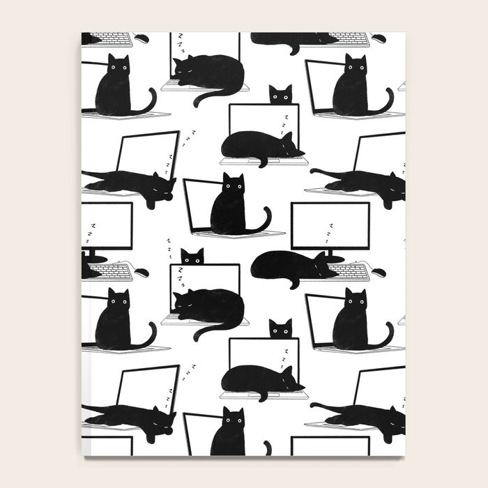 Cats Sitting on Laptops Notebook Gallery Image 4