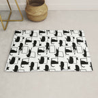 Cats Sitting on Laptops Rug Gallery Image 1