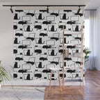 Cats Sitting on Laptops Wall Mural Gallery Image 1