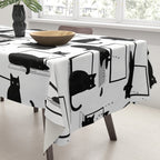 Cats Sitting on Laptops Tablecloth Gallery Image 3