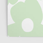 Large Baby Green Retro Flowers White Background #decor #society6 #buyart Poster Gallery Image 3
