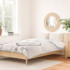 Basketball Patent - Sports Fan Team Coach Art - White Duvet Cover Gallery Image 2