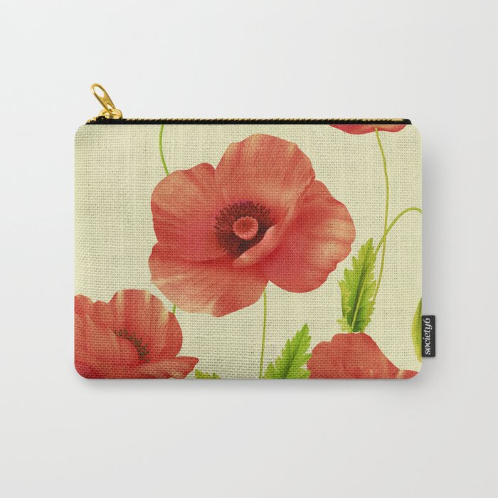 Red Poppies 3 Carry All Pouch Gallery Image 1