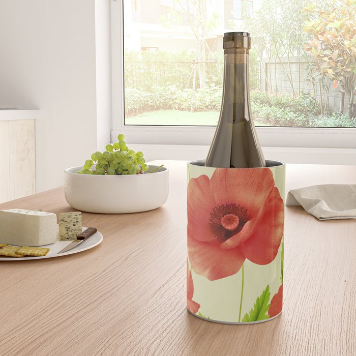 Red Poppies 3 Wine Chiller Gallery Image 4