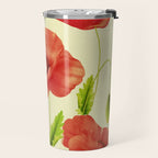 Red Poppies 3 Travel Mug Gallery Image 2