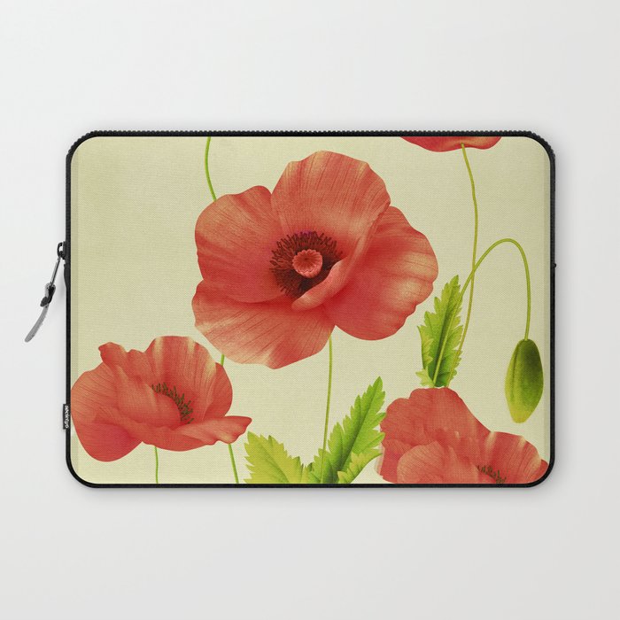 Red Poppies 3 Laptop Sleeve Gallery Image 1
