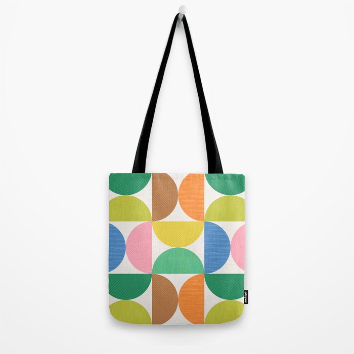 Mid Century Modern Shapes - Multi Color Tote Bag Gallery Image 2
