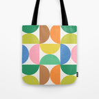 Mid Century Modern Shapes - Multi Color Tote Bag Gallery Image 1
