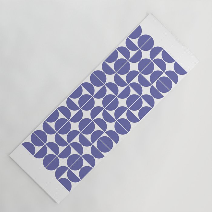 Mid Century Modern Geometric 04 Very Peri Yoga Mat Gallery Image 1