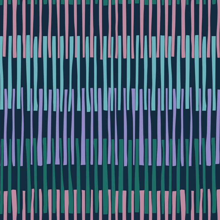 Block print geometrics stripes dark blue Coffee Mug Gallery Image 2
