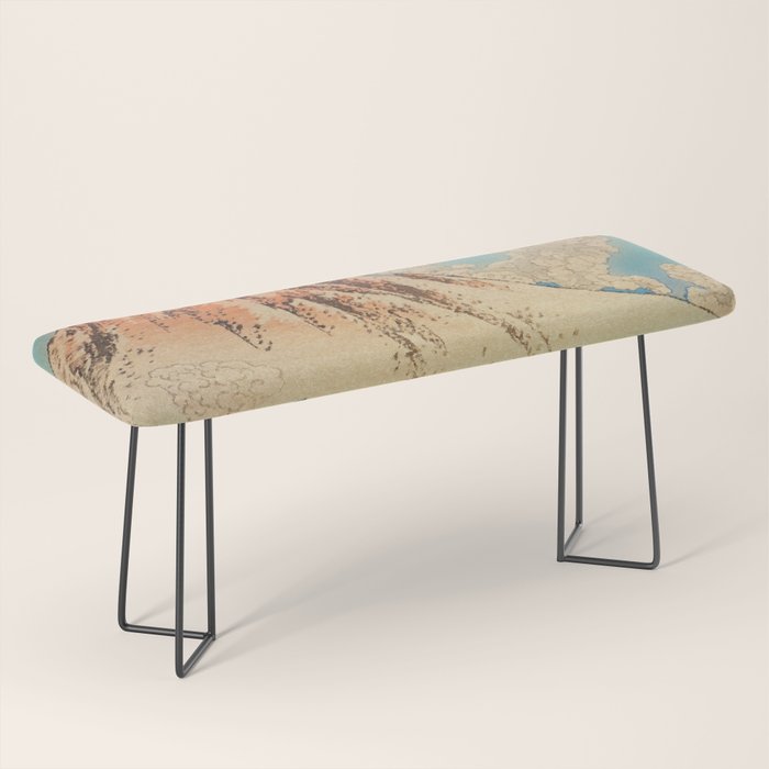 Greeting Kaneda - Mountain  Nature Landscape in Yellow, Orange and Blue Bench Gallery Image 1