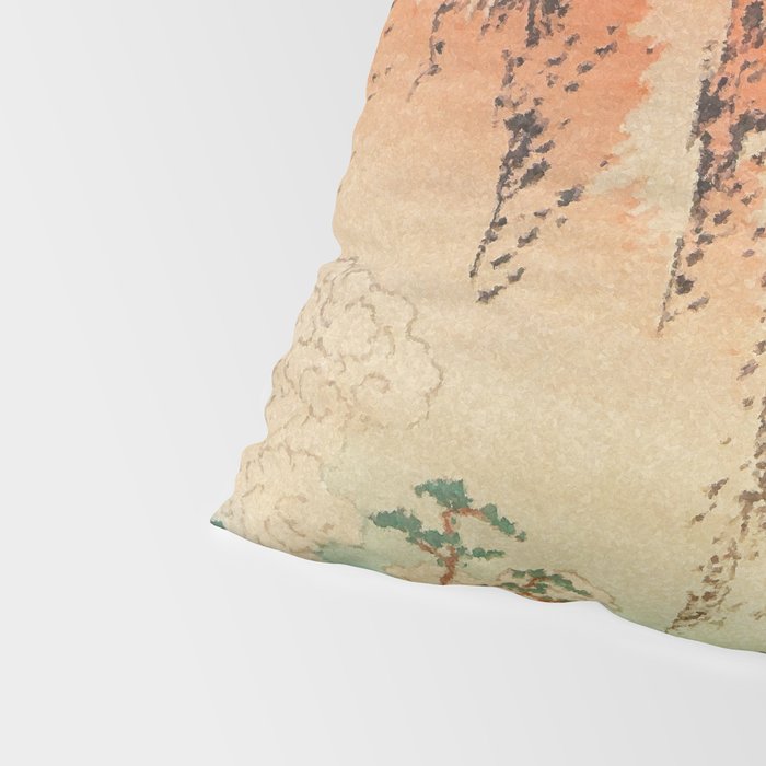 Greeting Kaneda - Mountain  Nature Landscape in Yellow, Orange and Blue Pillow Sham Gallery Image 4