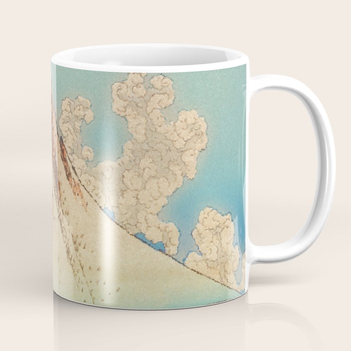 Greeting Kaneda - Mountain  Nature Landscape in Yellow, Orange and Blue Coffee Mug Gallery Image 1
