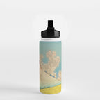 Greeting Kaneda - Mountain  Nature Landscape in Yellow, Orange and Blue Water Bottle Gallery Image 2