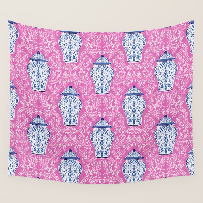Chinoiserie Chic Wall Tapestry Gallery Image 1