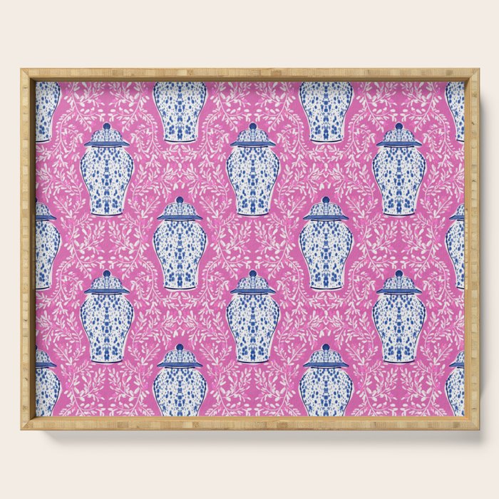Chinoiserie Chic Serving Tray Gallery Image 1