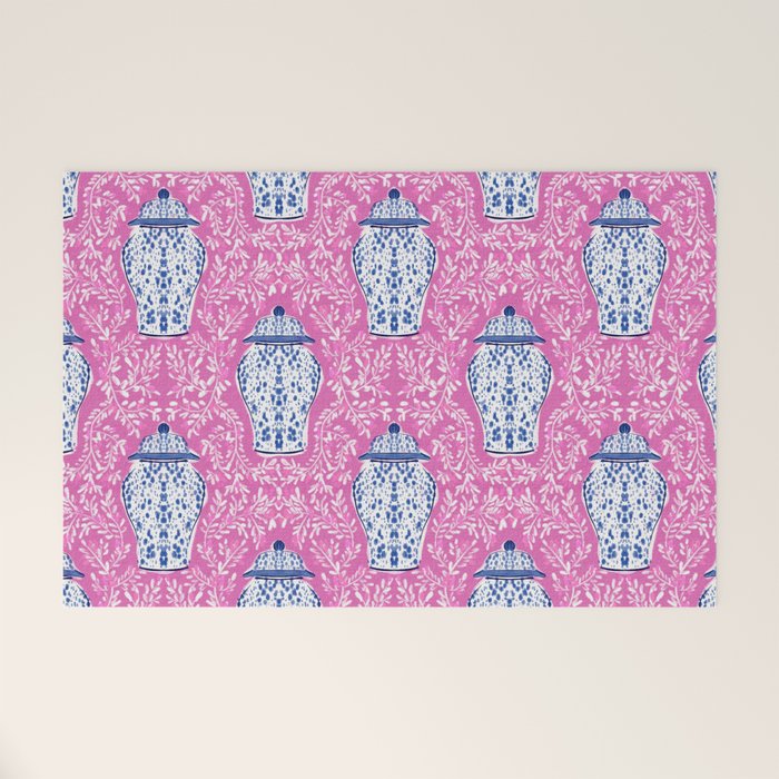 Chinoiserie Chic Welcome Mat Gallery Image 1