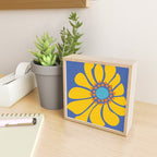 Groovy Yellow Flower Mini Art Print Gallery Image 2