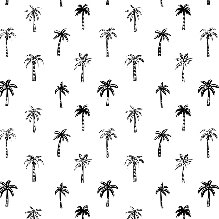 Black and white palm tree beach doodle pattern Coffee Mug Gallery Image 2
