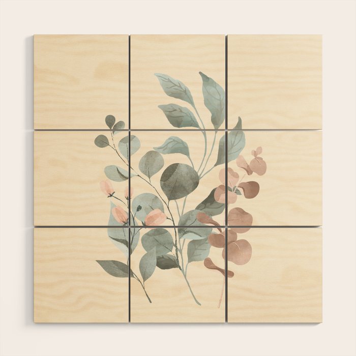 Verdant Branches 02 Wood Wall Art Gallery Image 1