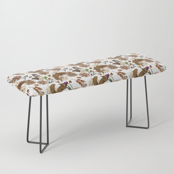 Flowering squirrel meadow Bench Gallery Image 1