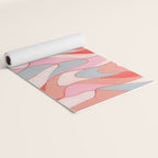 Liquid pinky abstract retro pattern  Yoga Mat Gallery Image 2
