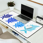 Inked Ferns - Blue Palette Desk Mat Gallery Image 2