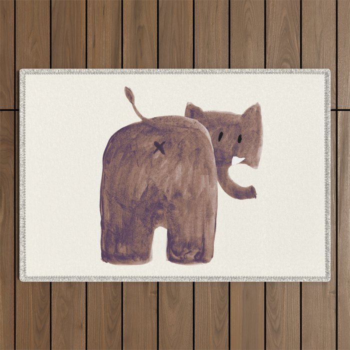 Elephant's butt Outdoor Rug Gallery Image 1