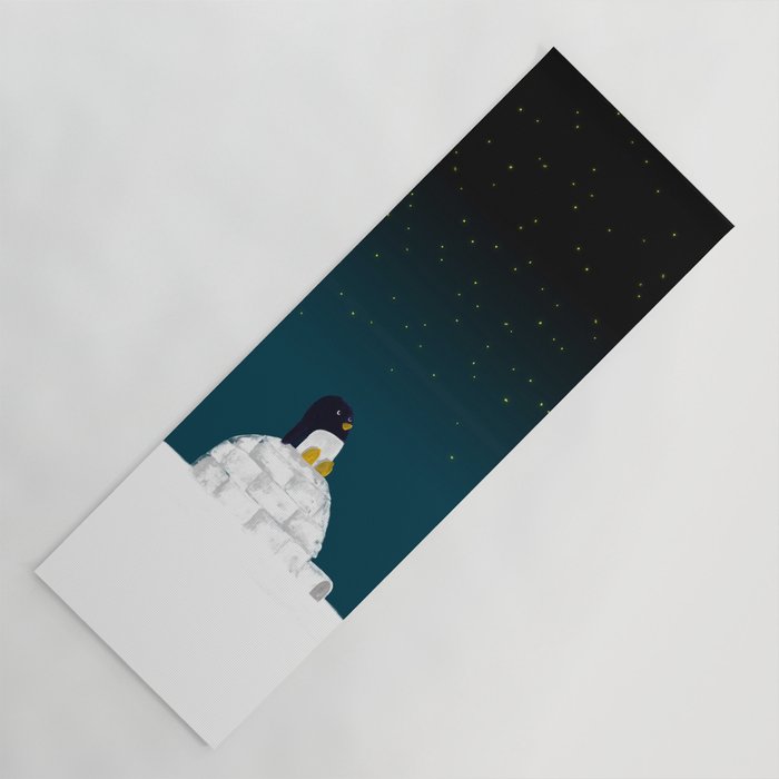 Star gazing - Penguin's dream of flying Yoga Mat Gallery Image 1
